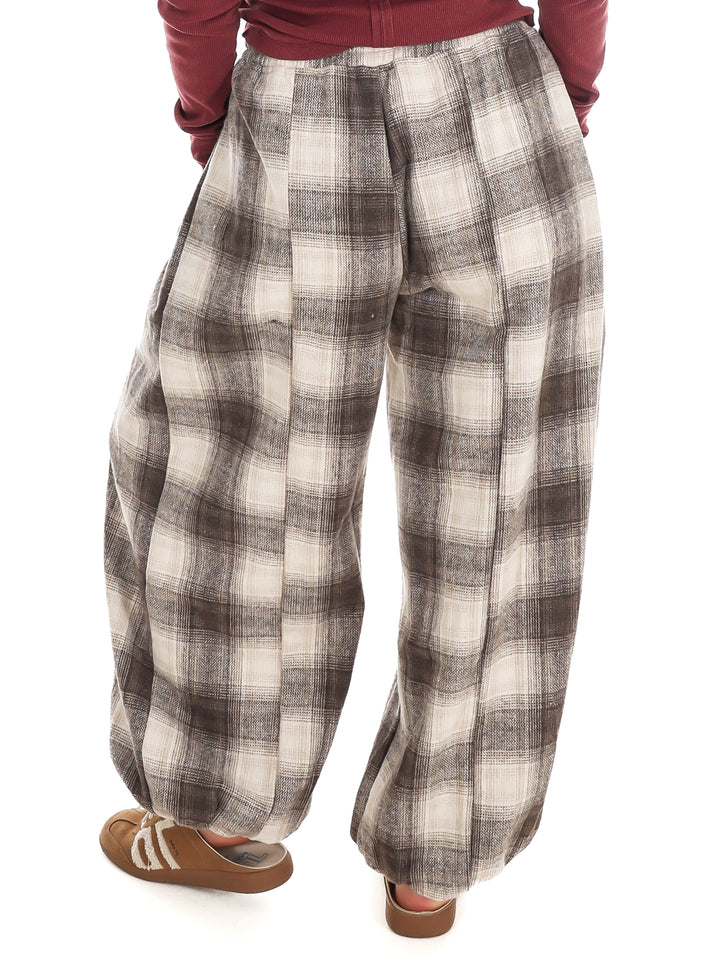 Rustic Retreat Plaid Jogger Pants