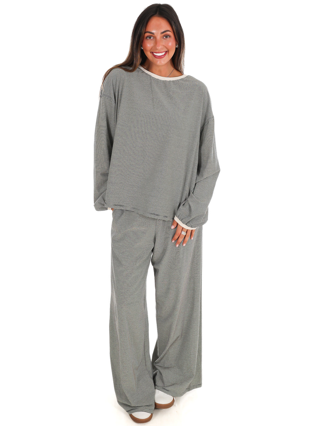 Take Flight Stripe Two Piece Set