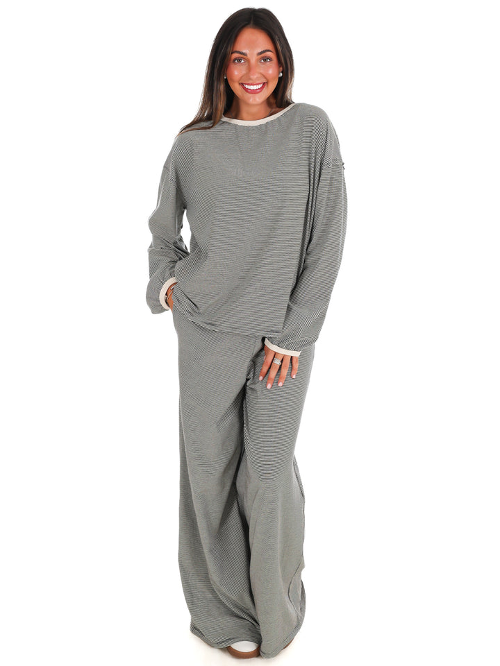 Take Flight Stripe Two Piece Set