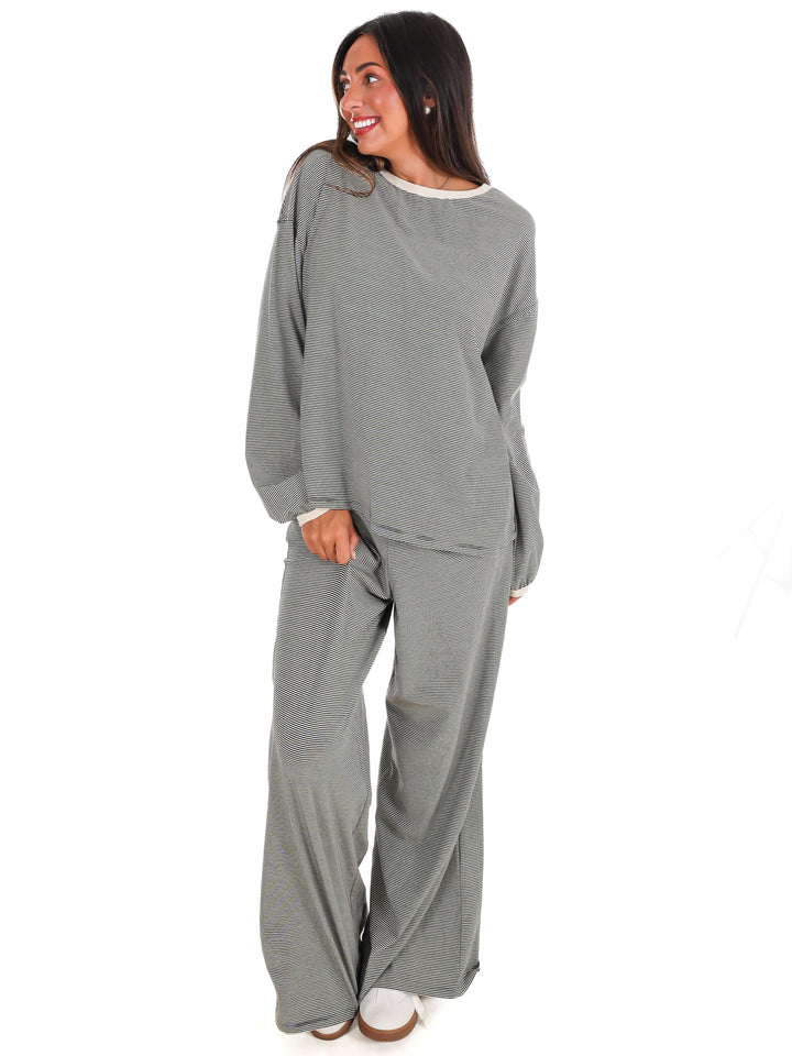 Take Flight Stripe Two Piece Set