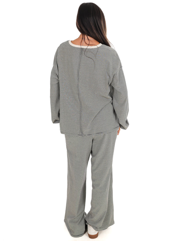 Take Flight Stripe Two Piece Set