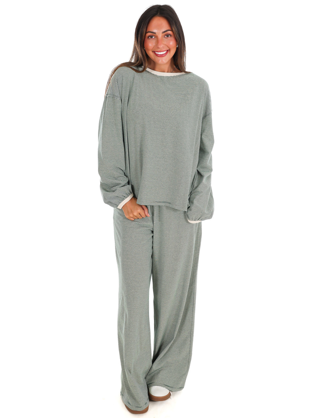 Take Flight Stripe Two Piece Set