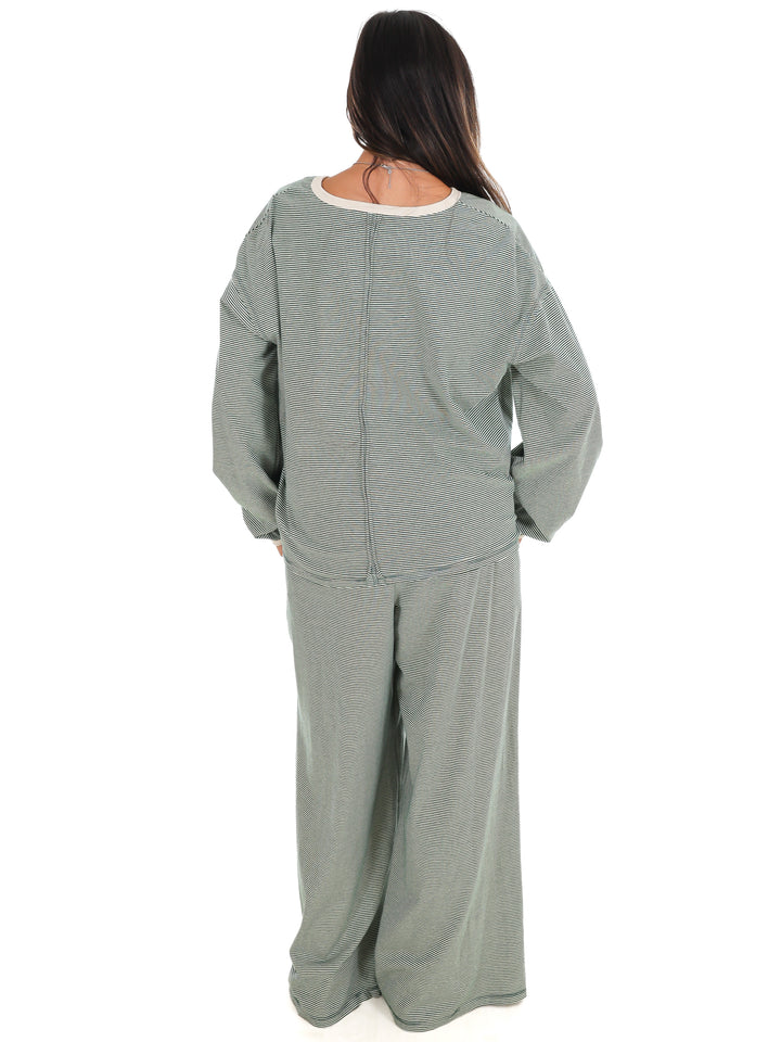 Take Flight Stripe Two Piece Set