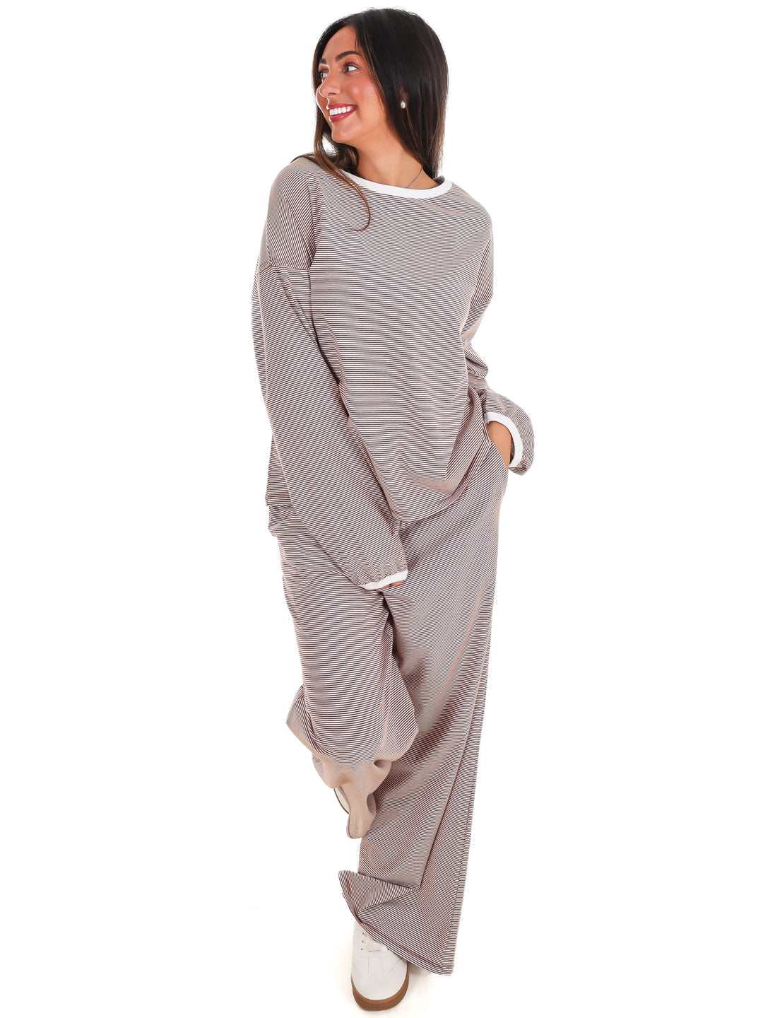 Take Flight Stripe Two Piece Set