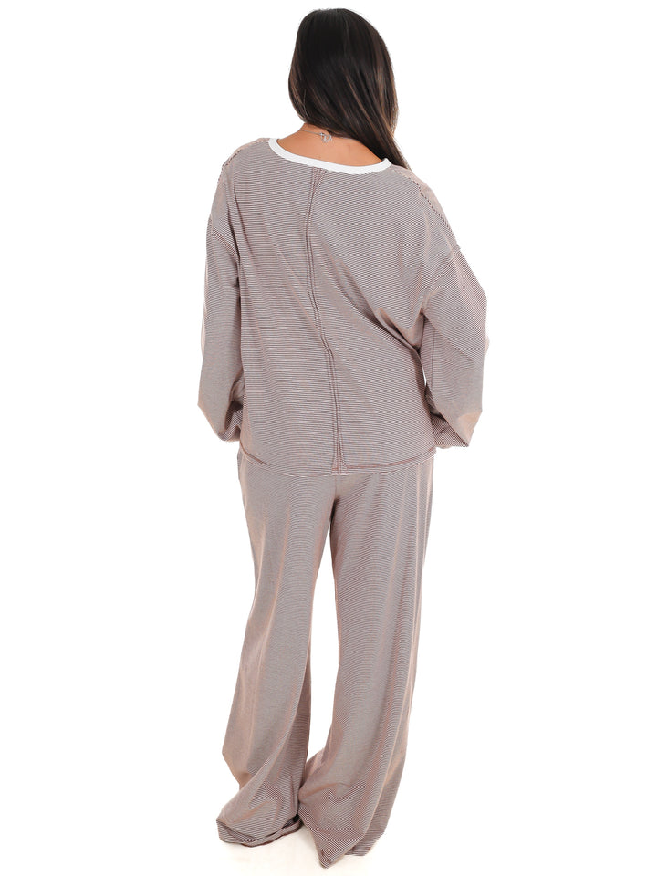Take Flight Stripe Two Piece Set
