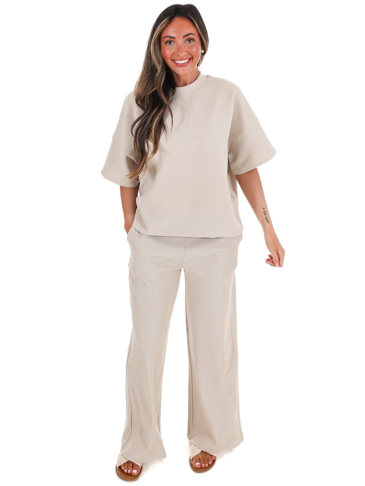 Daily Ease Ribbed Two Piece Set