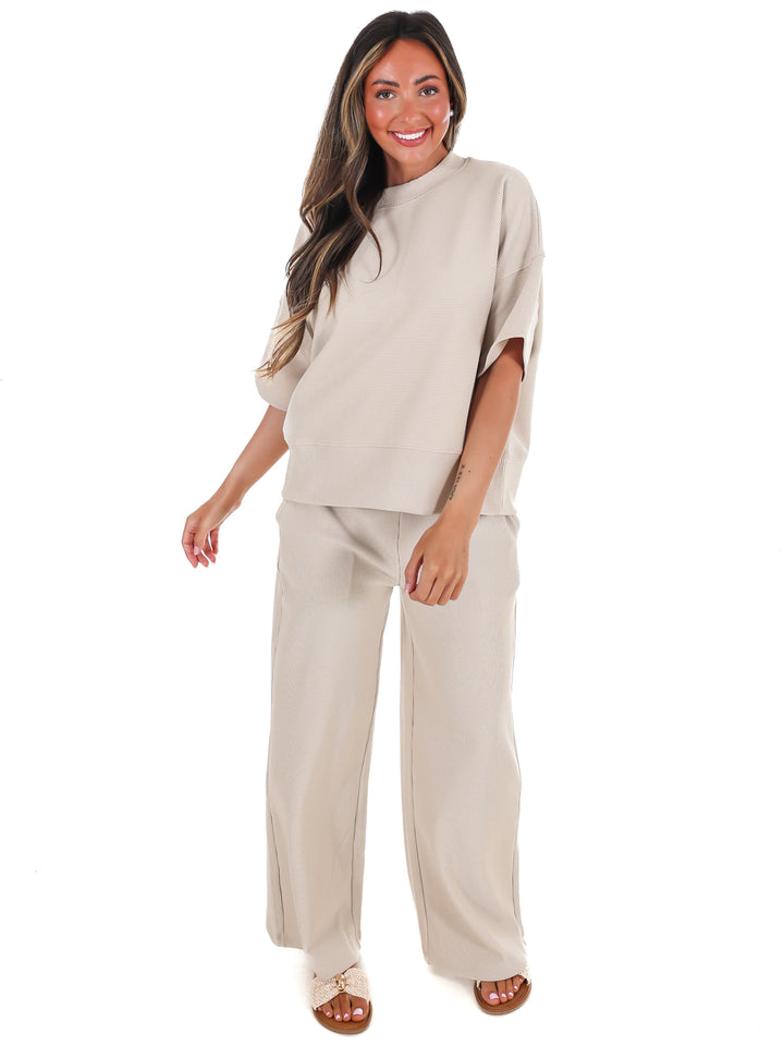 Daily Ease Ribbed Two Piece Set