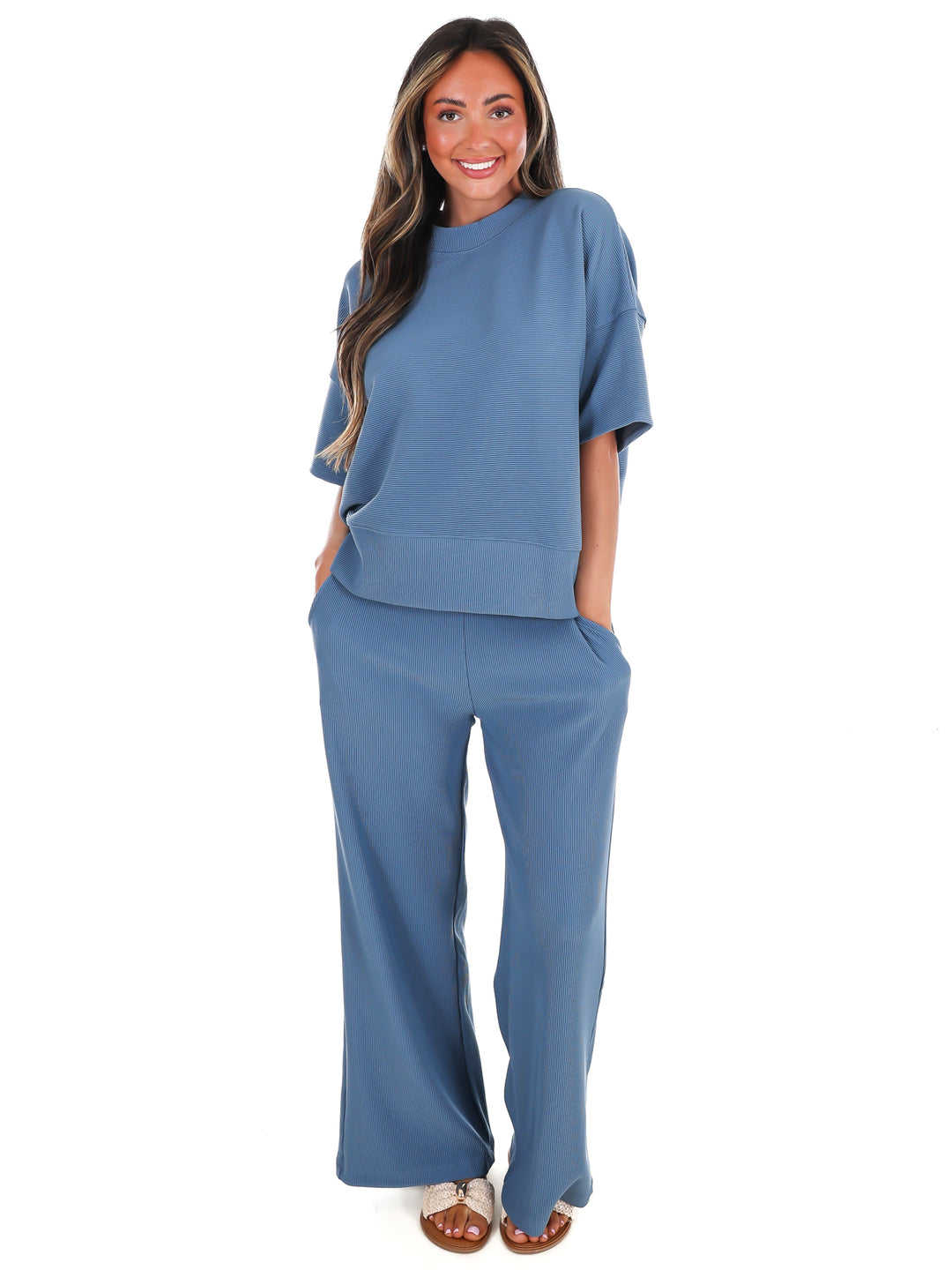 Daily Ease Ribbed Two Piece Set
