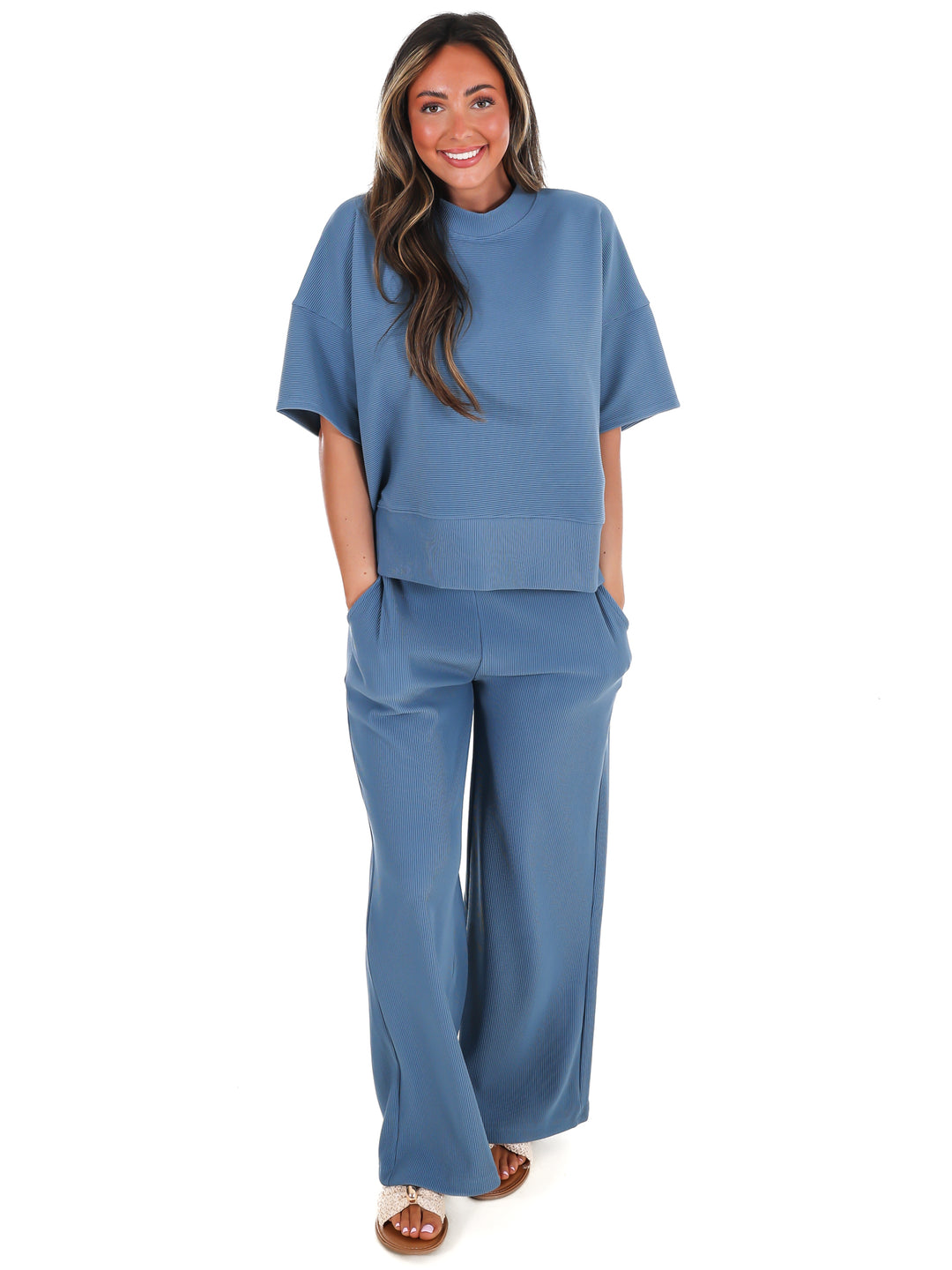 Daily Ease Ribbed Two Piece Set