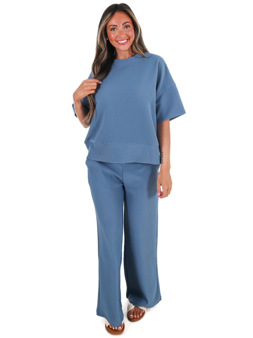 Daily Ease Ribbed Two Piece Set