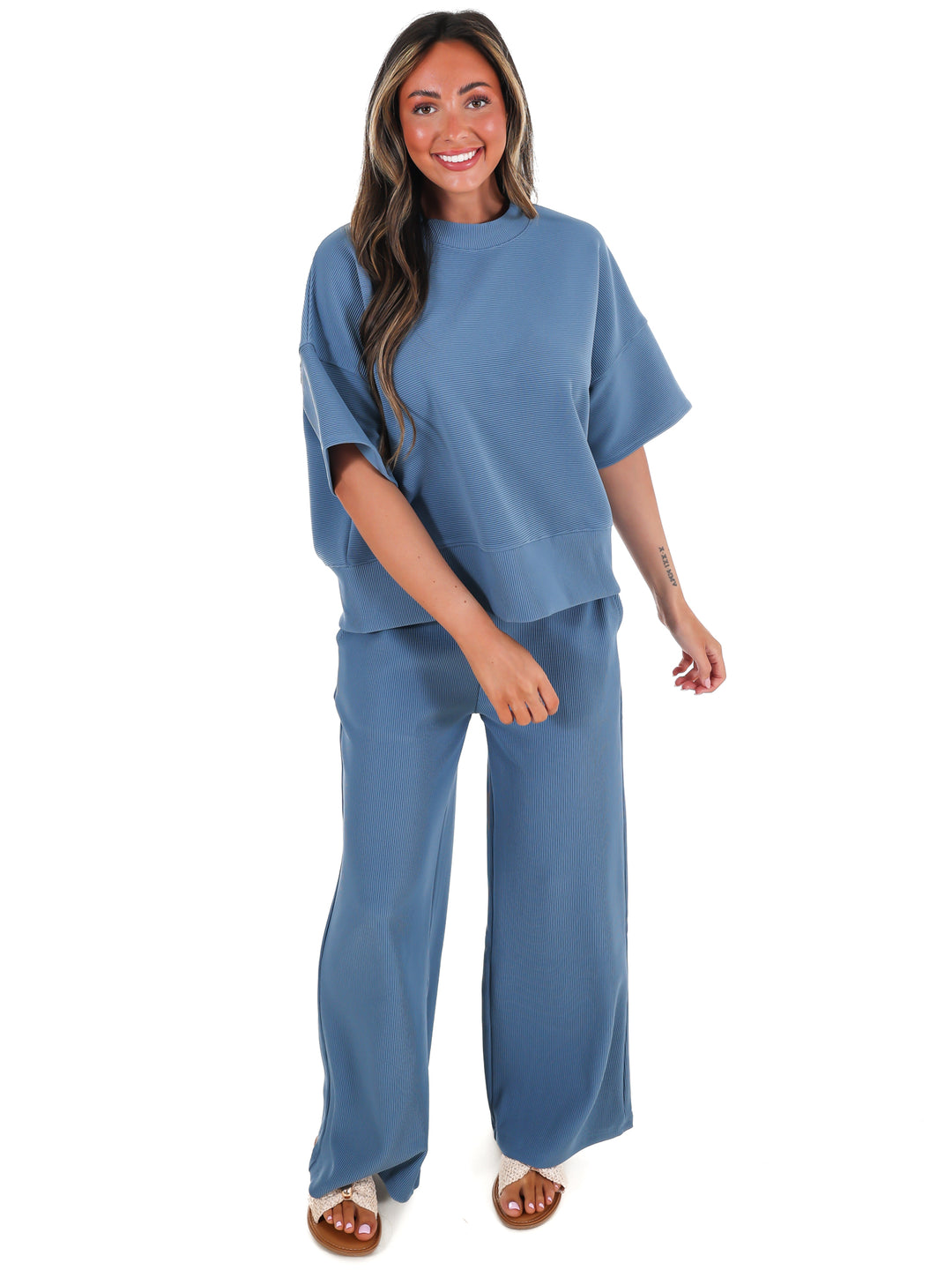Daily Ease Ribbed Two Piece Set