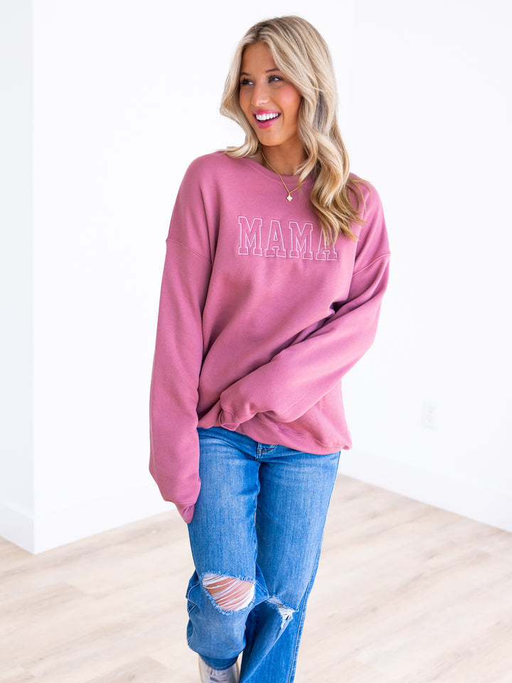 Embroidered MAMA Sweatshirt