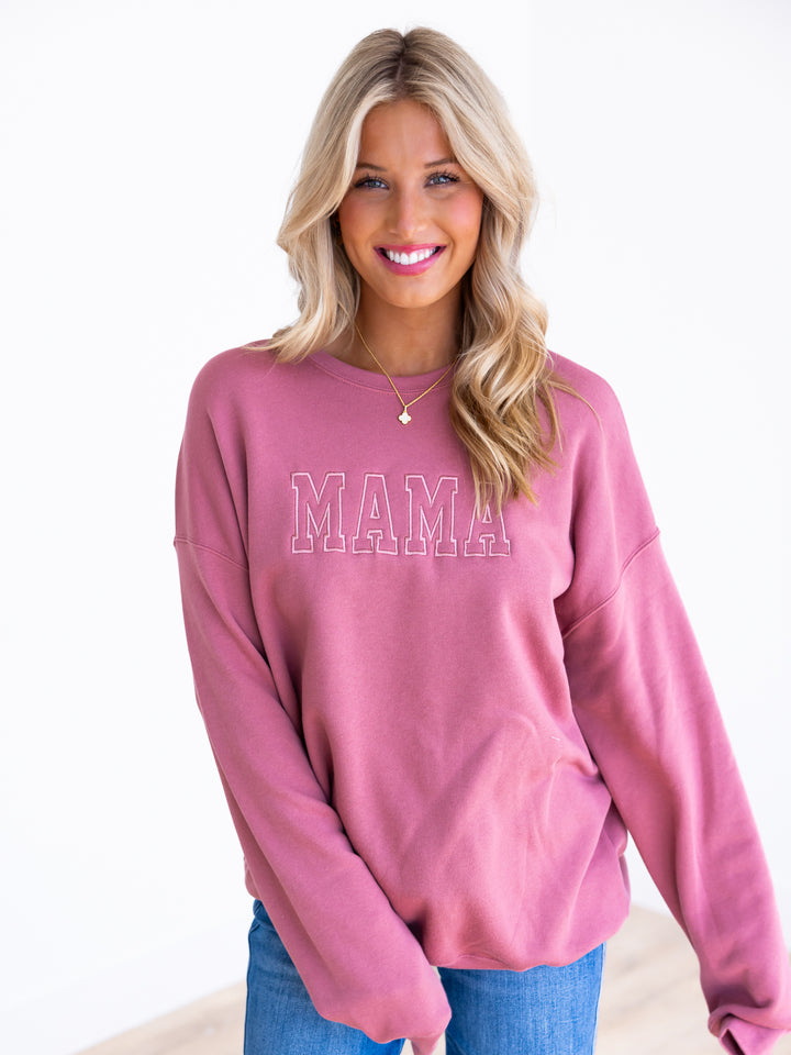 Embroidered MAMA Sweatshirt