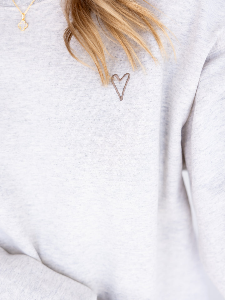 Created with A Purpose Embroidered Sweatshirt