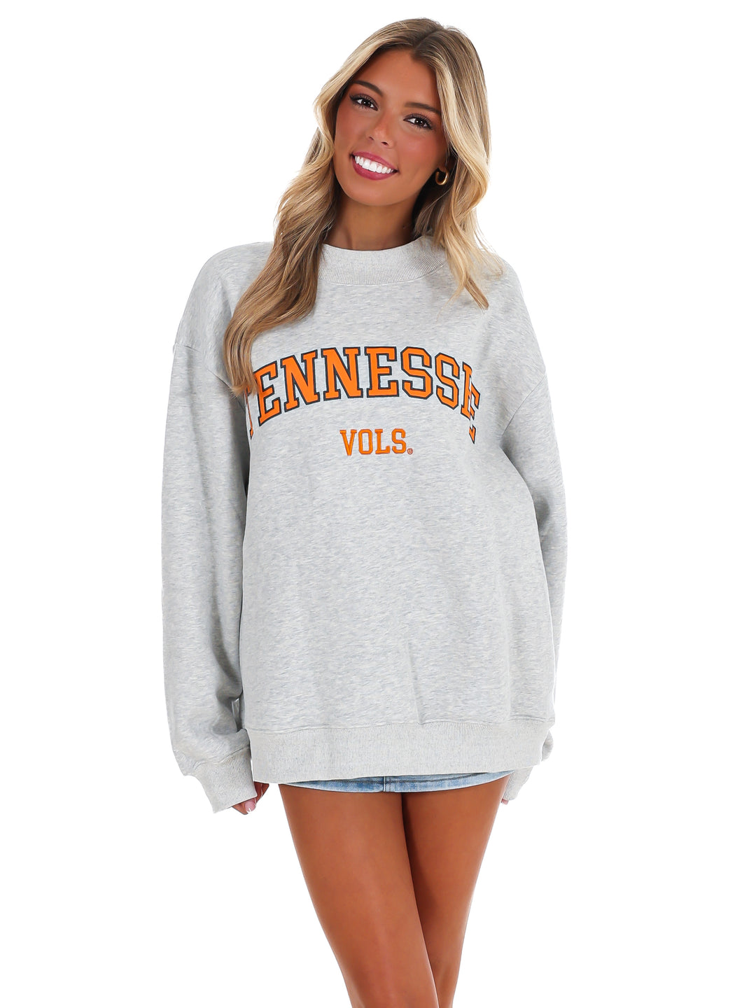 University of Tennessee Mock Neck Crew Sweatshirt