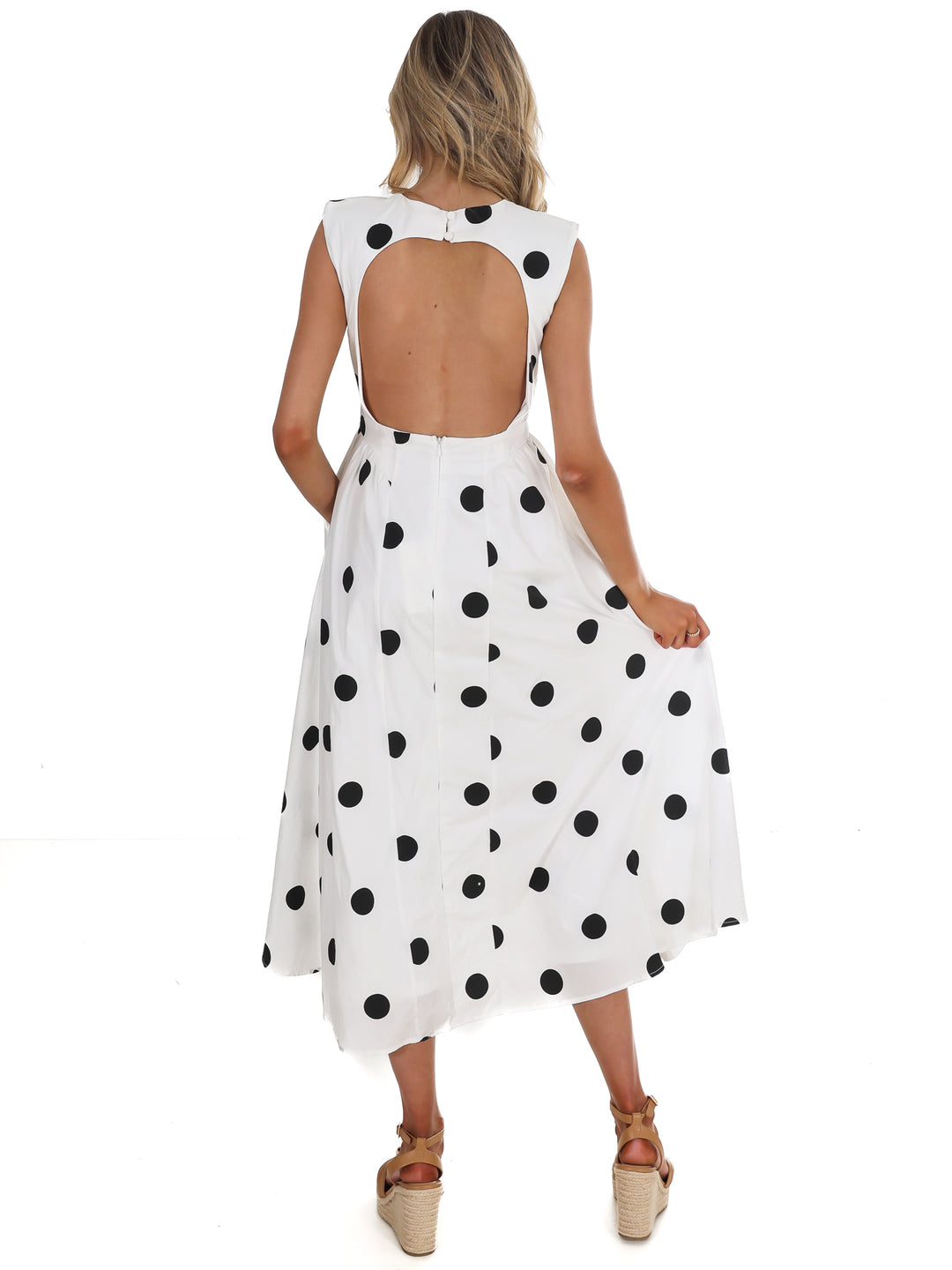 Polka Party Midi Dress