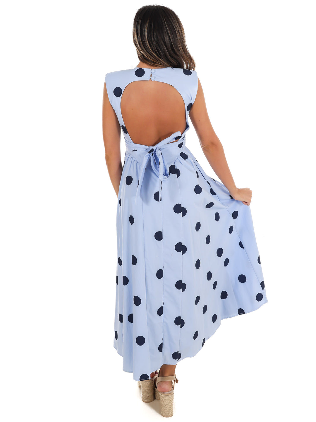 Polka Party Midi Dress