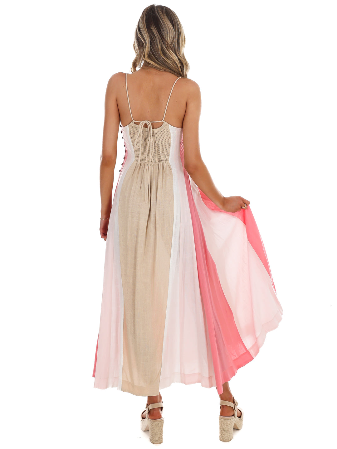 Painted Skies Colorblock Maxi Dress
