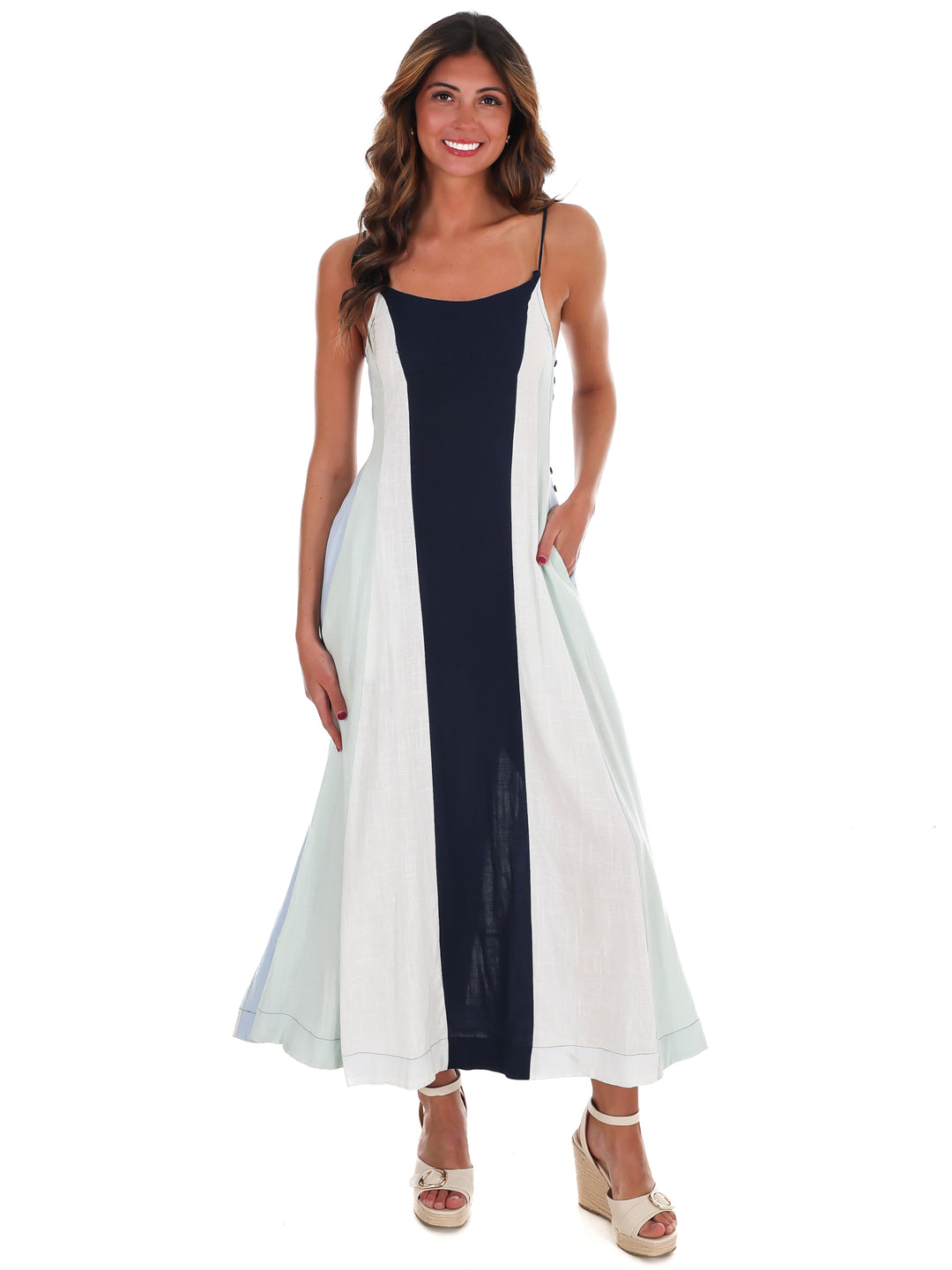 Painted Skies Colorblock Maxi Dress