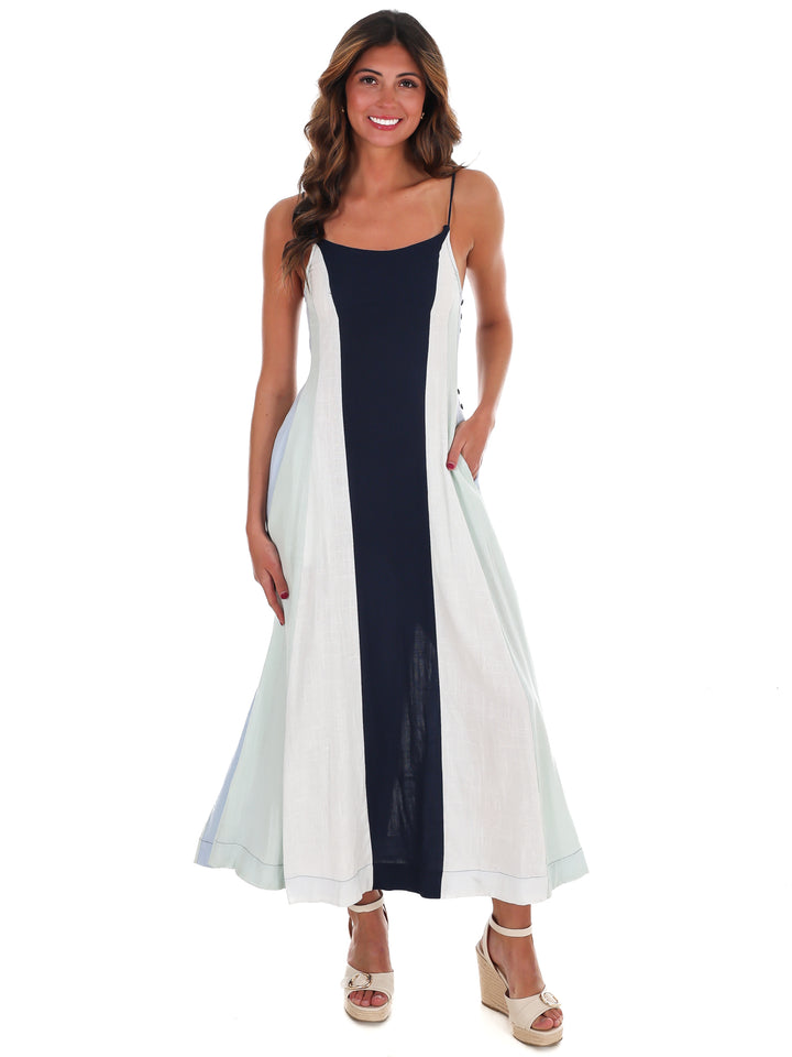 Painted Skies Colorblock Maxi Dress