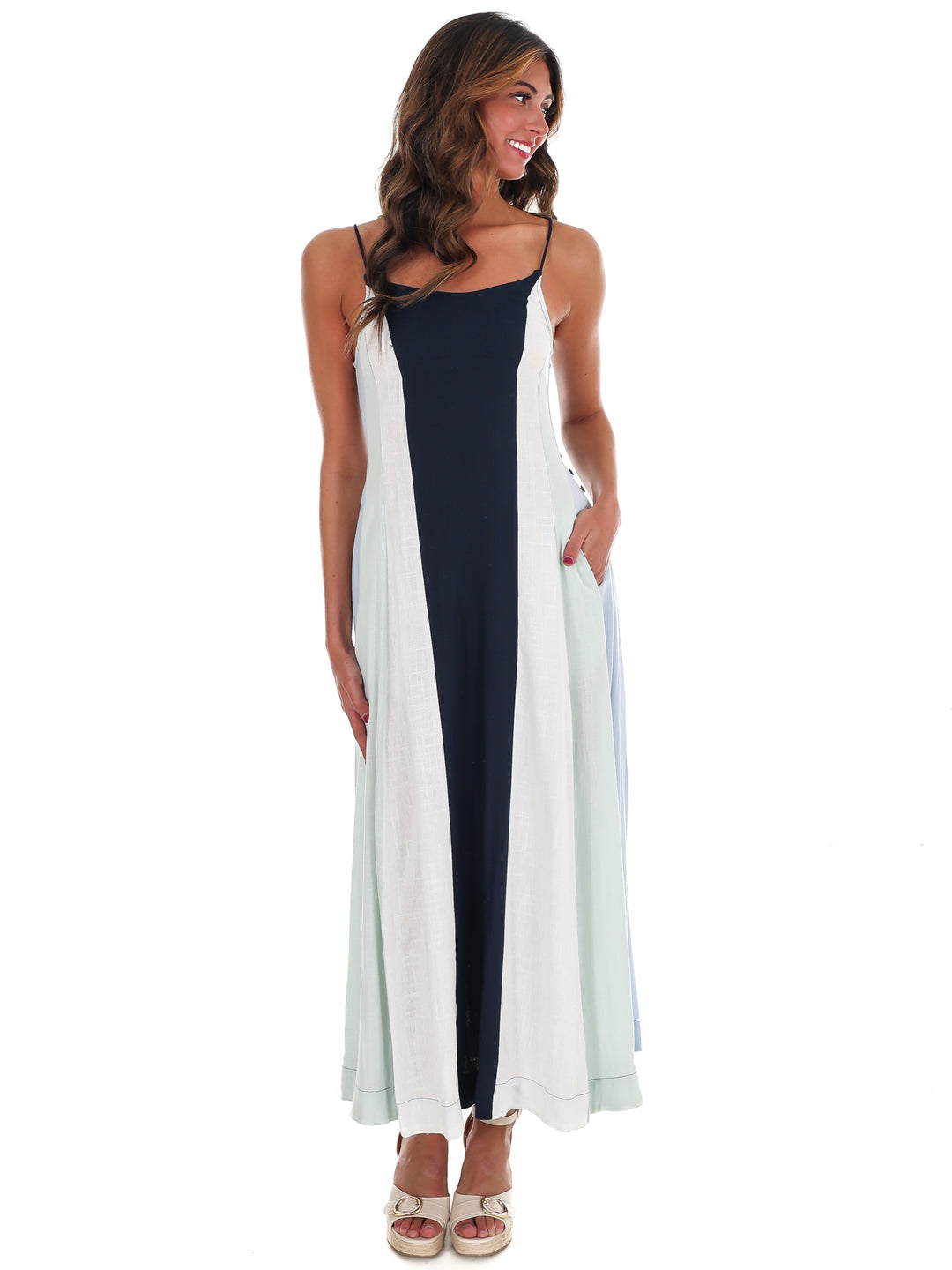 Painted Skies Colorblock Maxi Dress