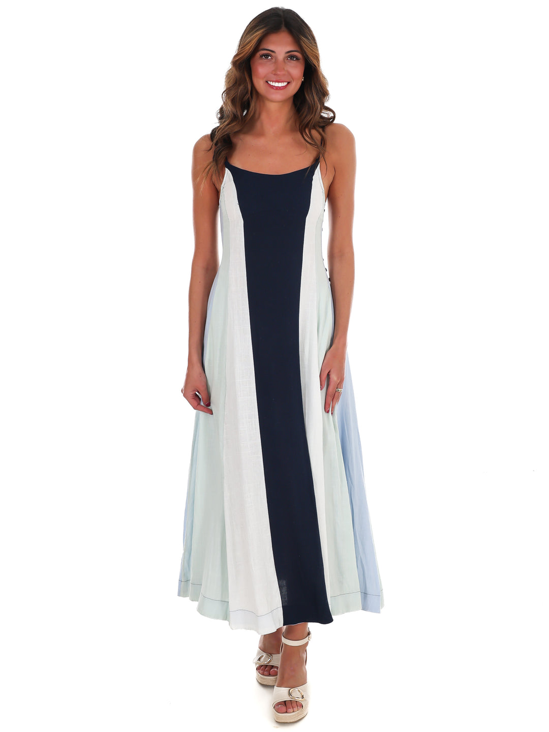 Painted Skies Colorblock Maxi Dress