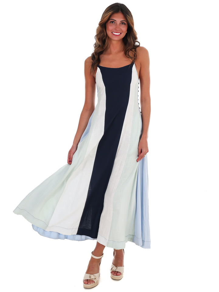 Painted Skies Colorblock Maxi Dress