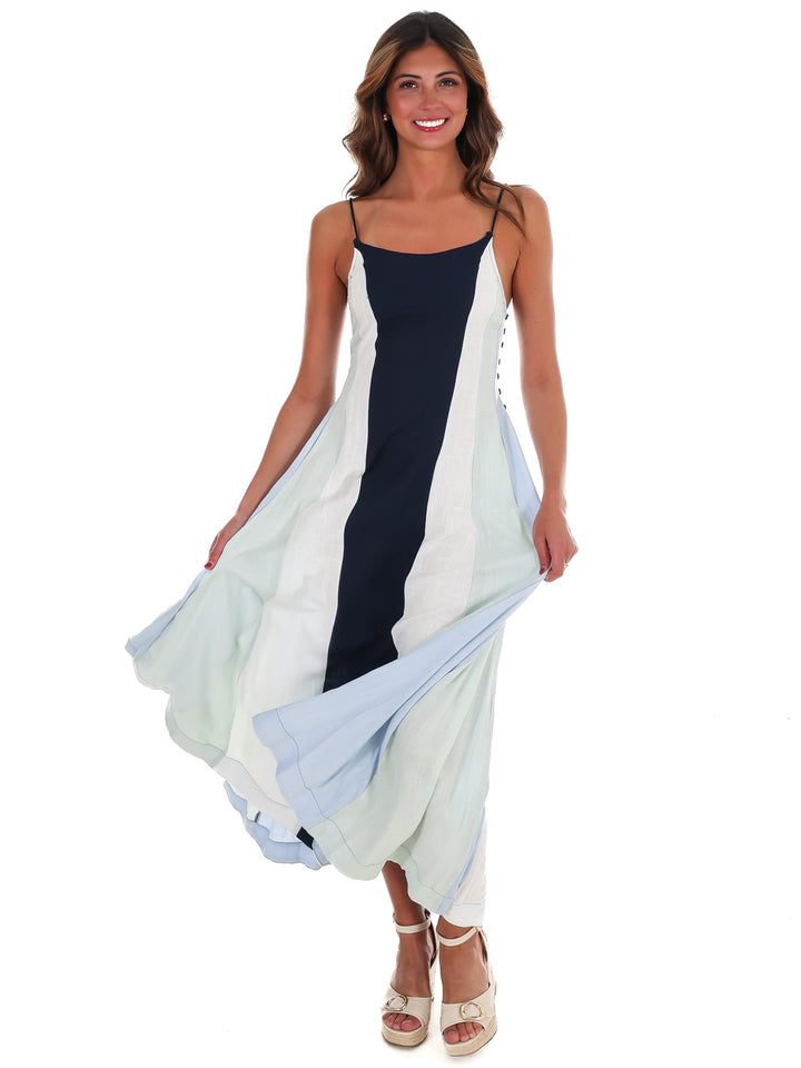 Painted Skies Colorblock Maxi Dress