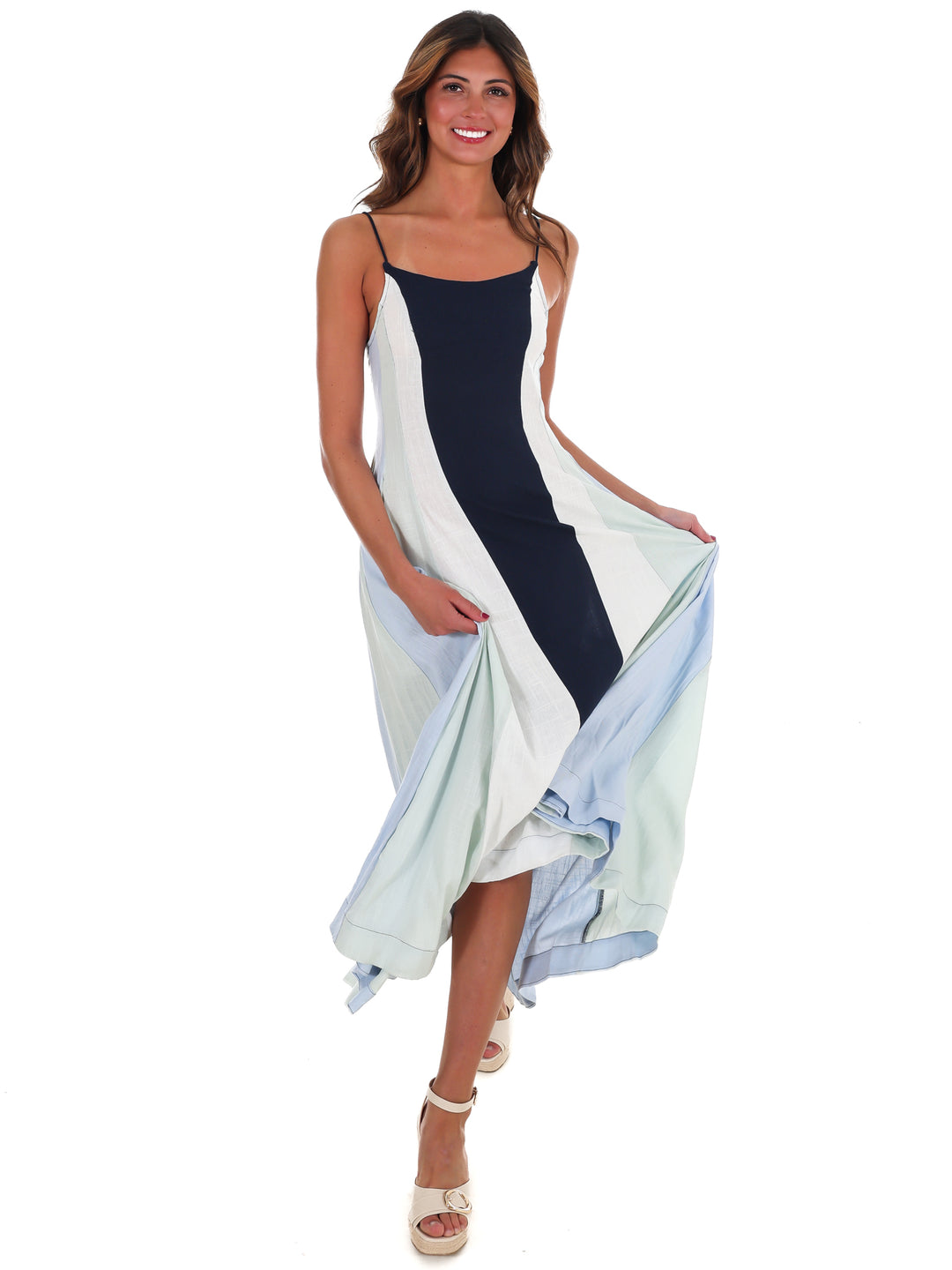 Painted Skies Colorblock Maxi Dress