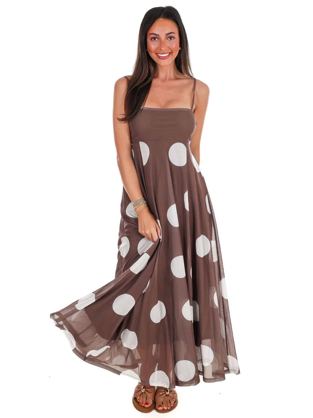 Sweet Like Sunday Polka Dot Maxi Dress