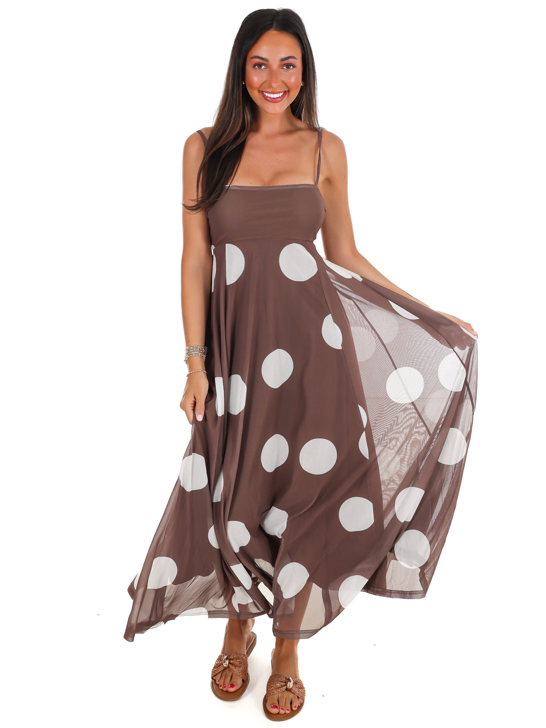 Sweet Like Sunday Polka Dot Maxi Dress