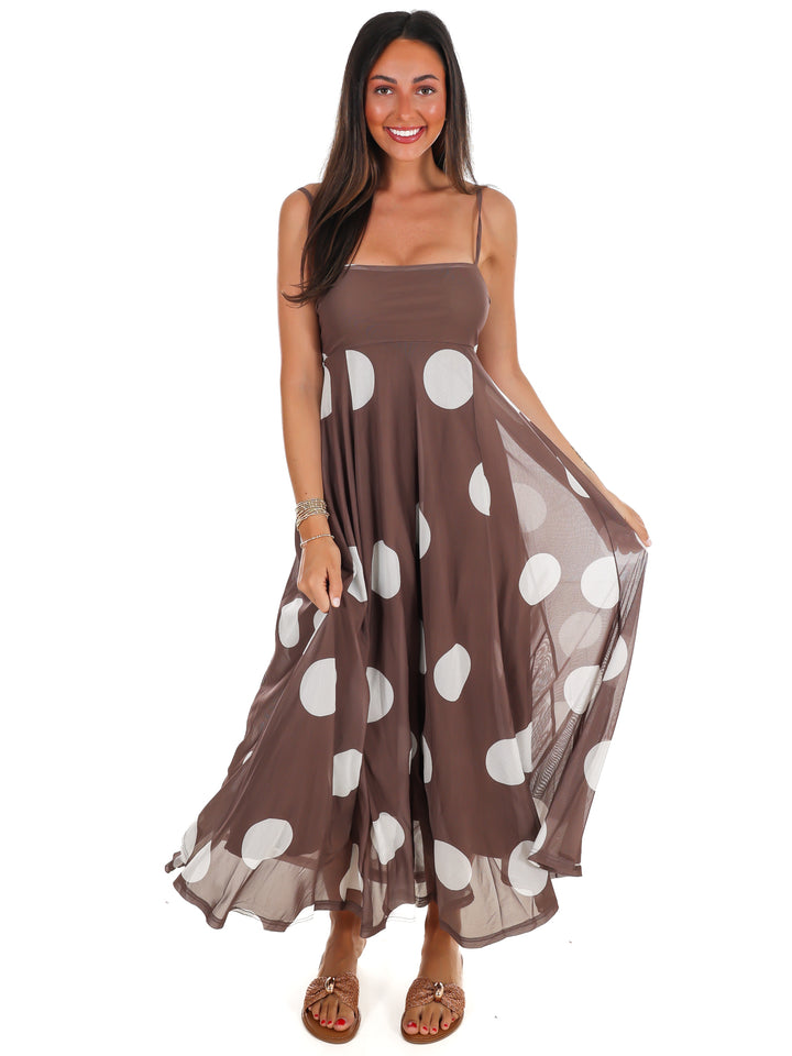 Sweet Like Sunday Polka Dot Maxi Dress
