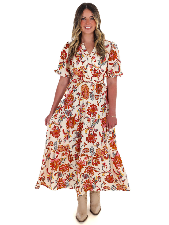 Garden Daze Floral Midi Dress