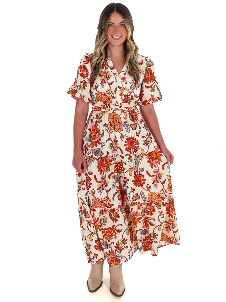 Garden Daze Floral Midi Dress