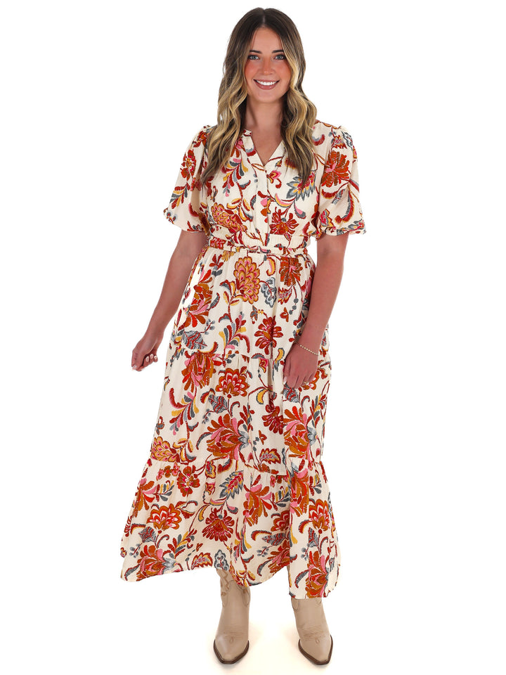 Garden Daze Floral Midi Dress