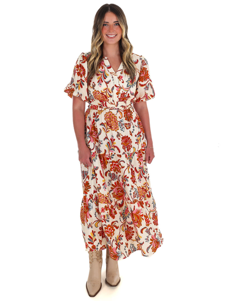 Garden Daze Floral Midi Dress