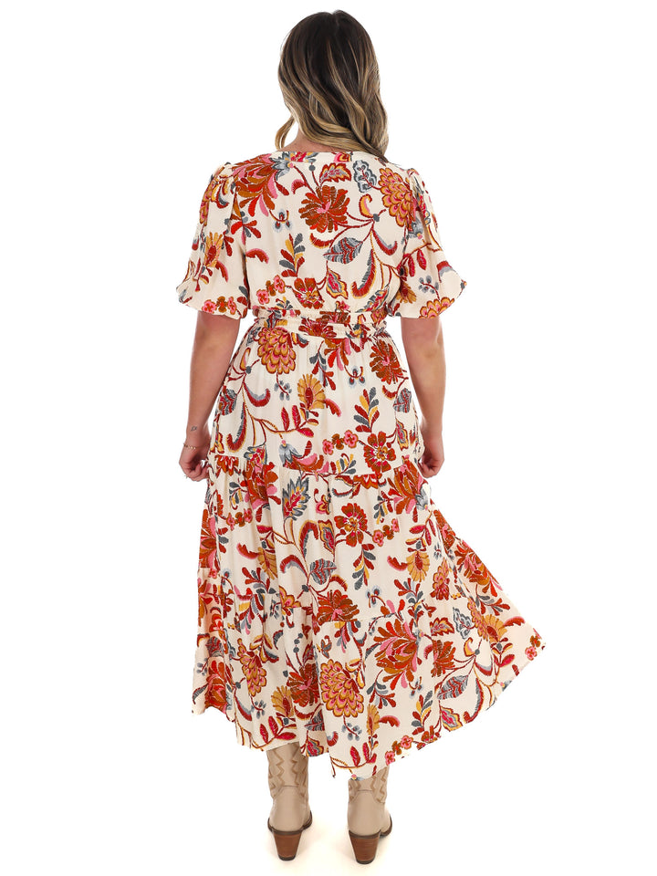 Garden Daze Floral Midi Dress