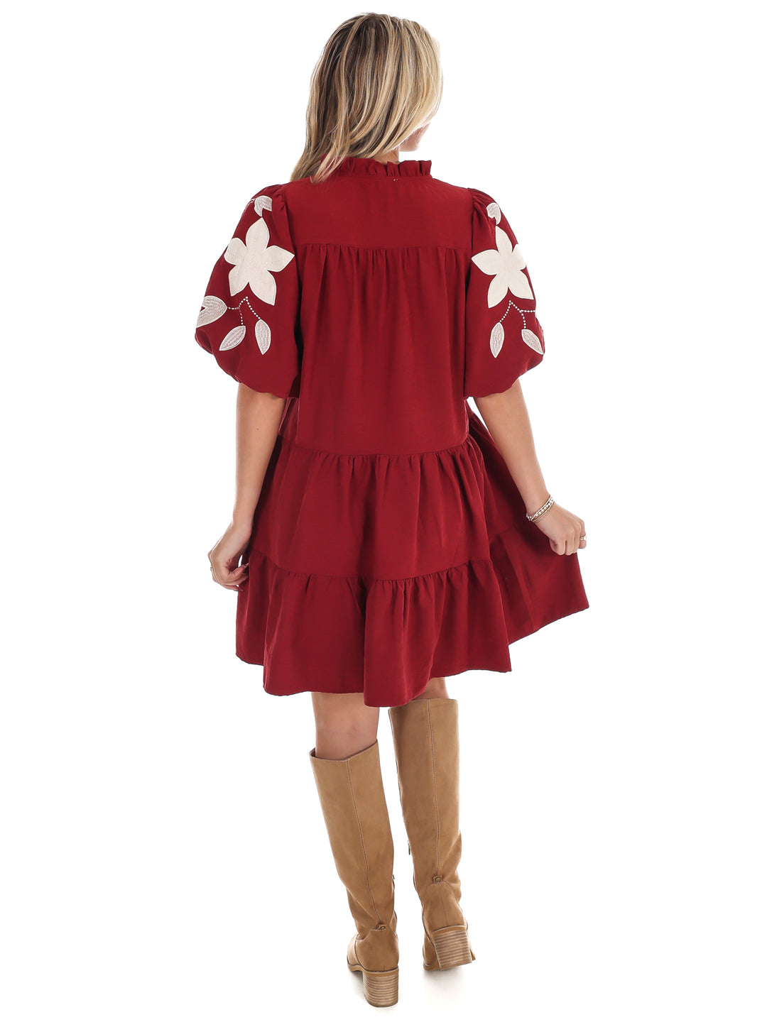 Long Story Short Embroidered Mini Dress