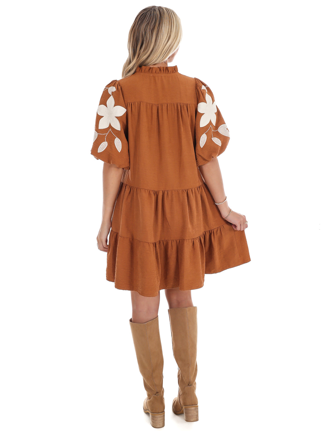 Long Story Short Embroidered Mini Dress