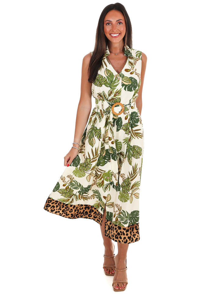 Tropical Treasure Midi Dress