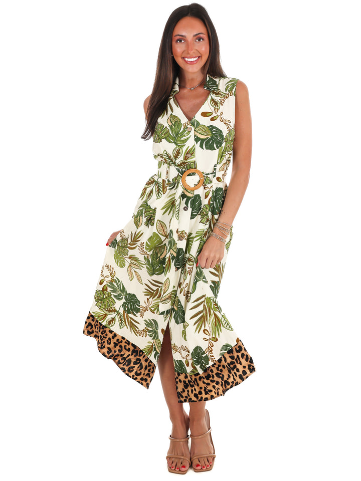 Tropical Treasure Midi Dress