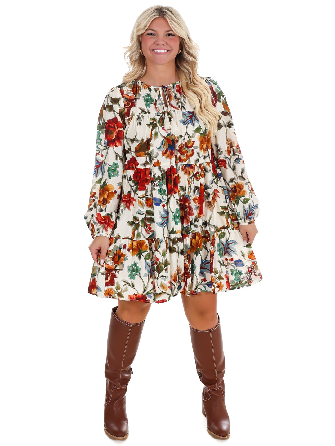 Hometown Harvest Floral Mini Dress