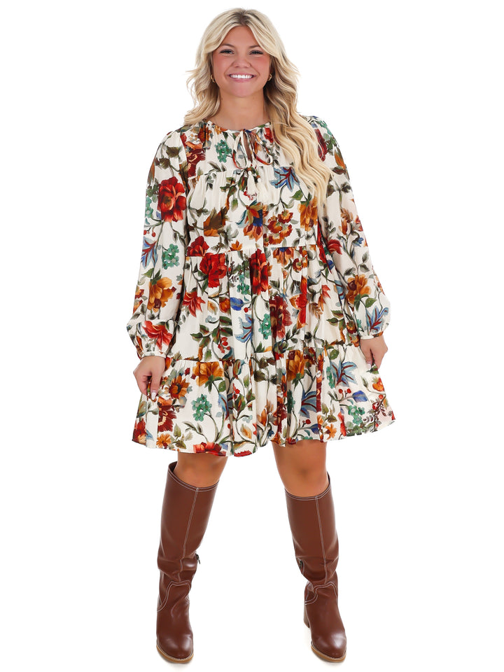 Hometown Harvest Floral Mini Dress