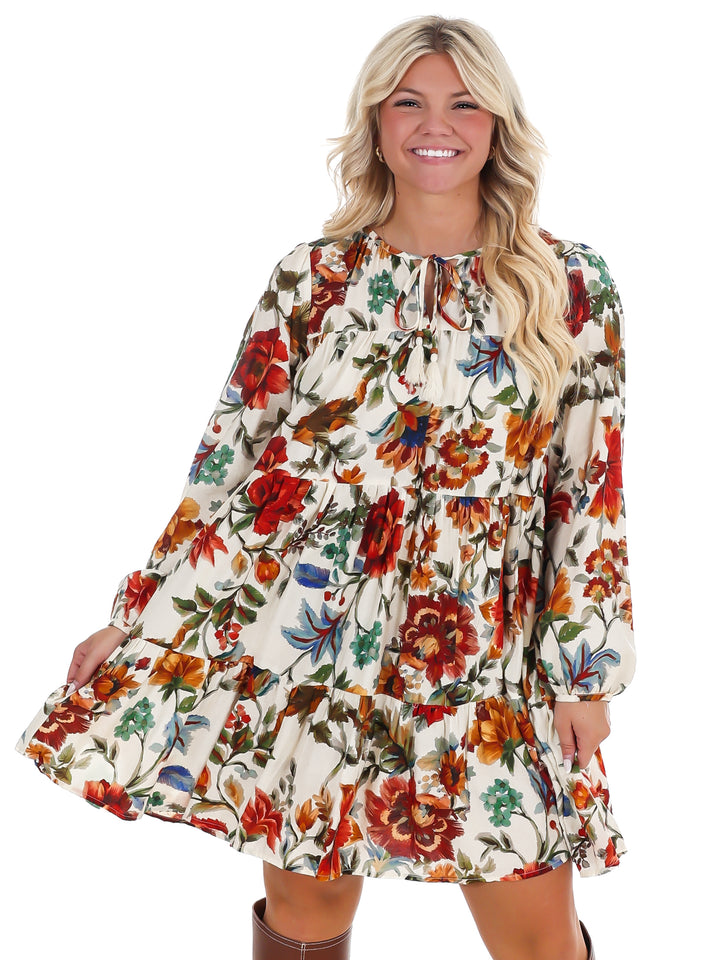 Hometown Harvest Floral Mini Dress