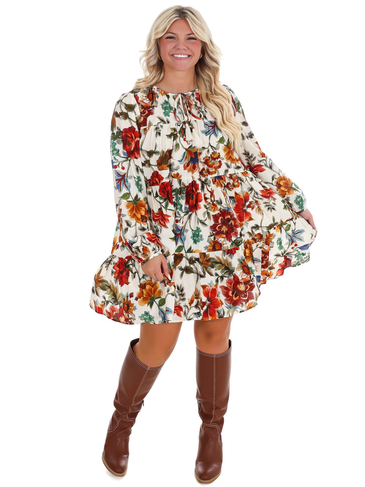 Hometown Harvest Floral Mini Dress