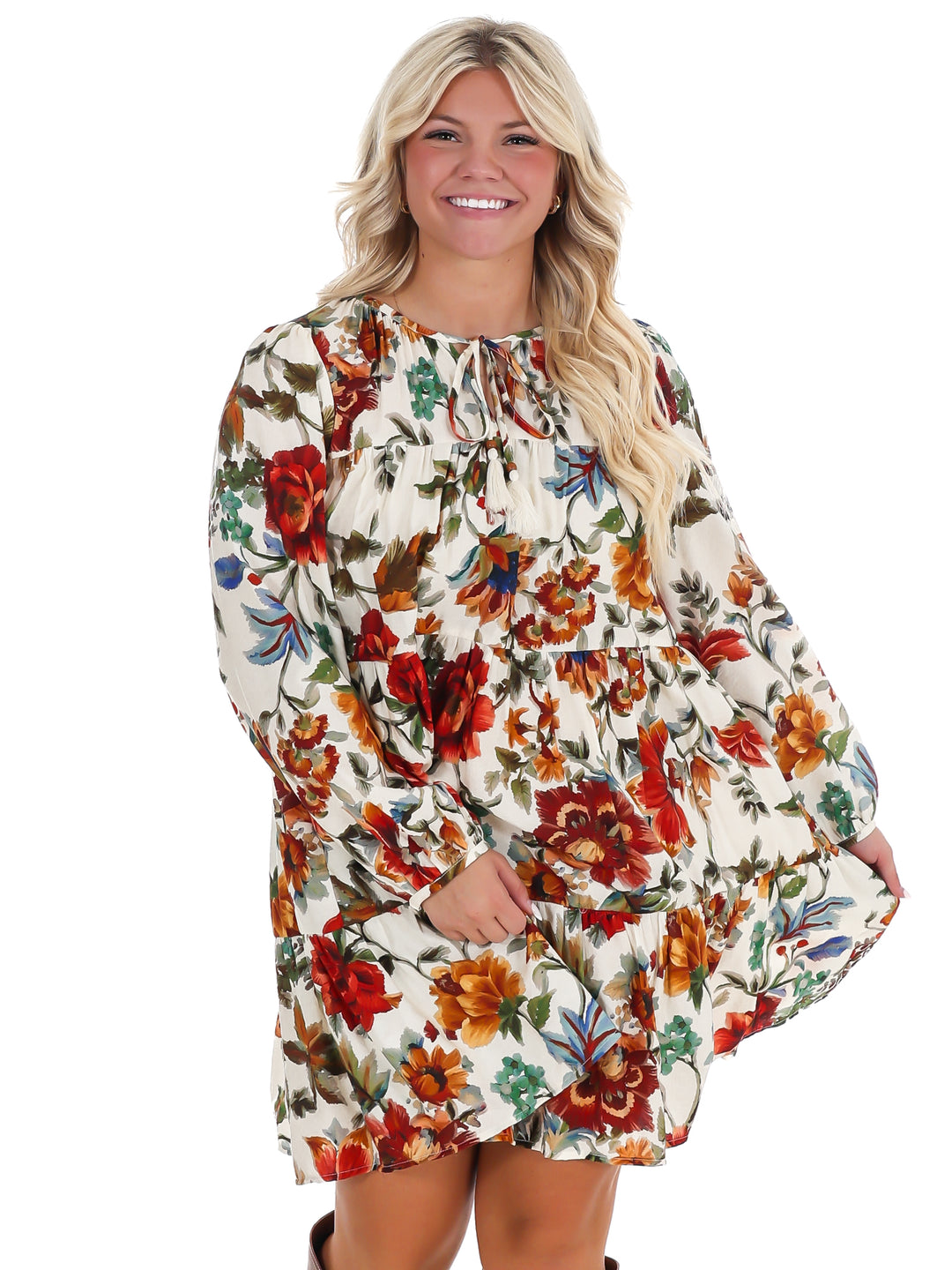 Hometown Harvest Floral Mini Dress