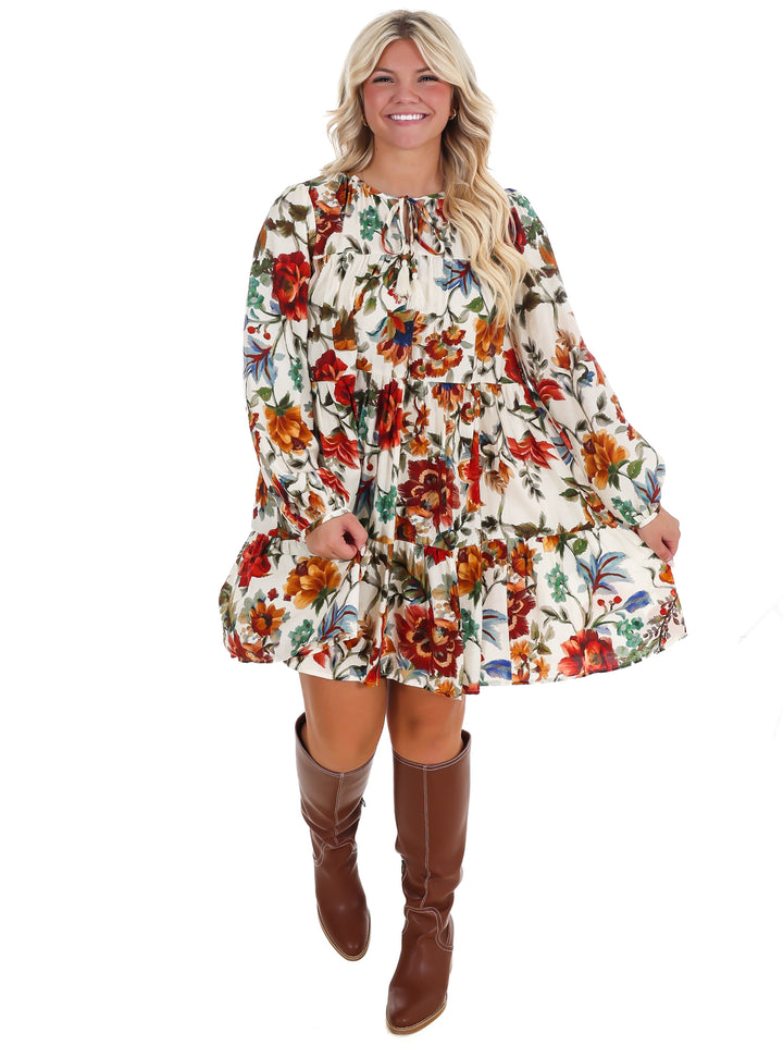 Hometown Harvest Floral Mini Dress
