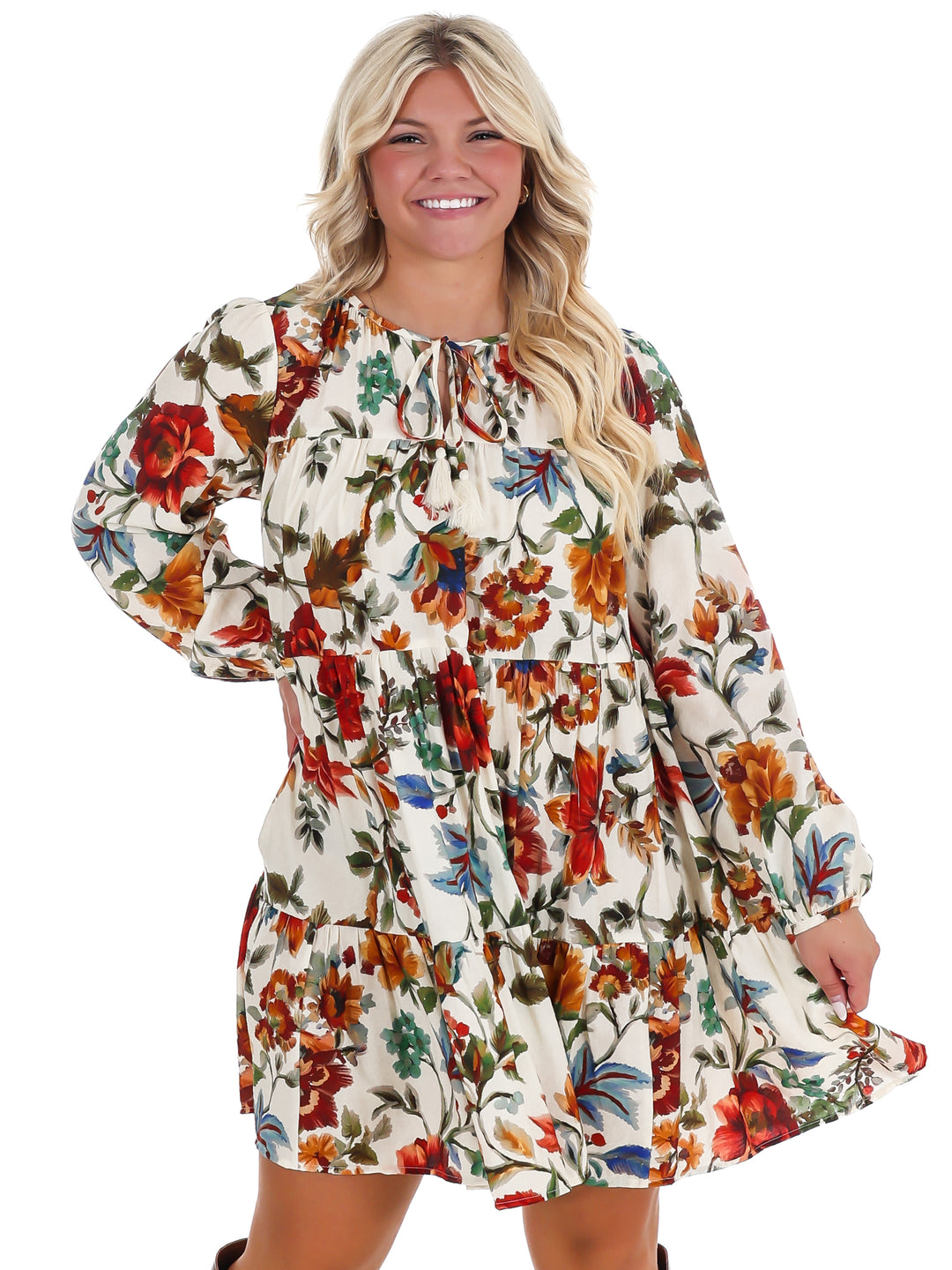 Hometown Harvest Floral Mini Dress