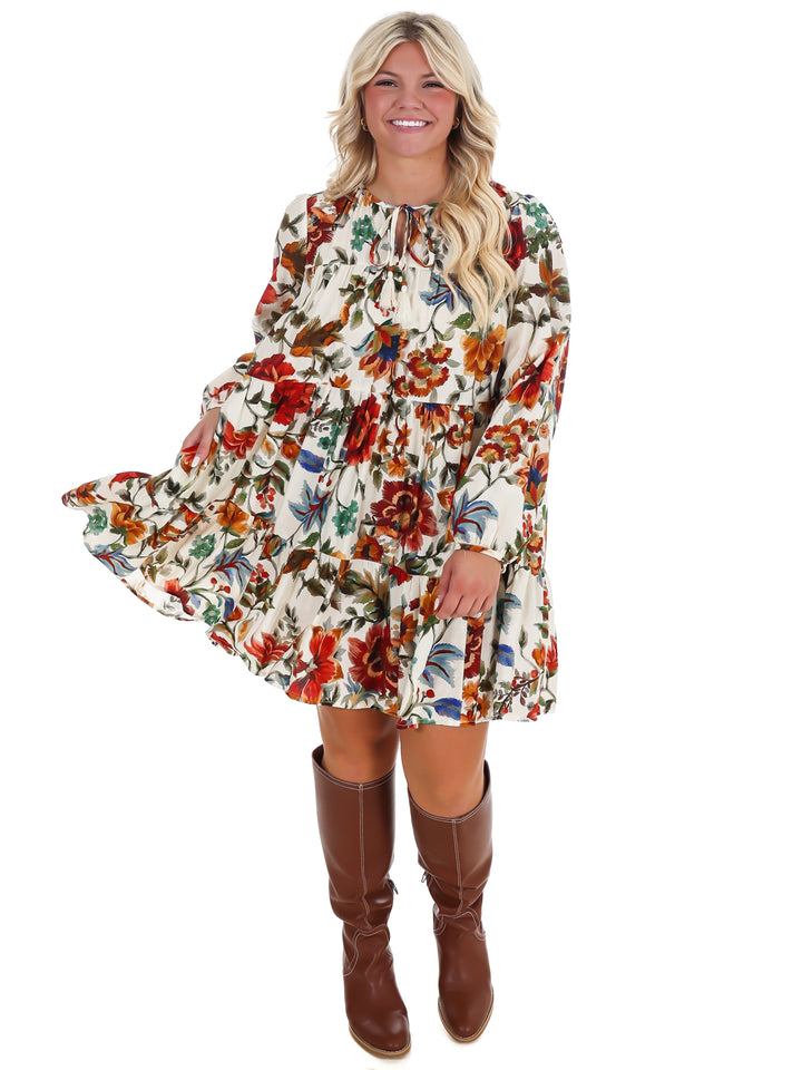 Hometown Harvest Floral Mini Dress