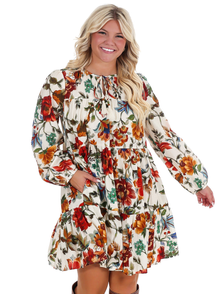 Hometown Harvest Floral Mini Dress